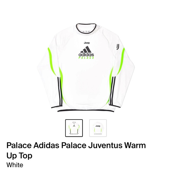 Palace Adidas Jeep Juventus Warm Up Jersey long sleeve - Picture 1 of 7
